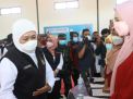 Di Nganjuk, Khofifah Pantau Pelaksanaan Serbuan Vaksinasi Pelajar SMA