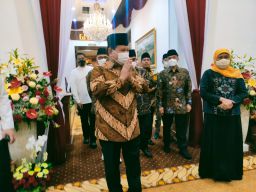 Temui Gebernur Khofifah di Grahadi, Prabowo Lempar Pujian