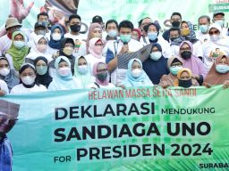 Ini Alasan Massa Setia Sandi Surabaya Dukung Sandiaga Uno Maju Pilpres 2024
