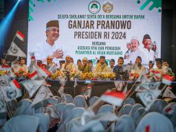 Ribuan Santri di Malang Salawatan Doakan Ganjar Presiden 2024
