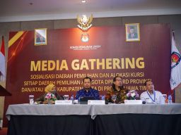 Gelar Media Gathering, KPU Jatim Sampaikan Rancangan Penataan Dapil DPRD dan Pencalonan DPD