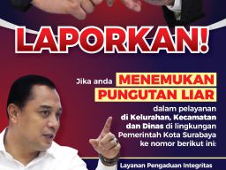 Temukan Pungli di Pemkot, Warga Surabaya Bisa Lapor di Nomor WhatsApp Ini