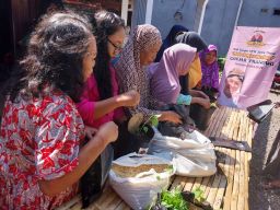 Mak Ganjar Ajak Warga Budi Daya Sayuran di Pekarangan Rumah