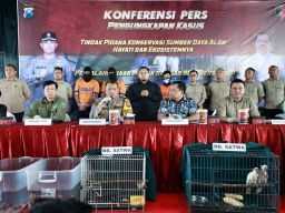 Polisi Tangkap Pelaku Perdagangan Satwa Dilindungi di Surabaya