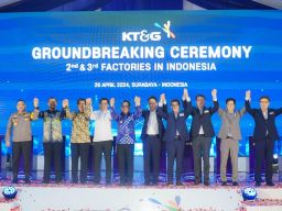 Groundbreaking Pabrik KT&G di PIER jadi Bukti Bagusnya Iklim Investasi Jatim