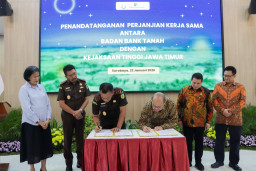 Bank Tanah dan Kejati Jatim Teken MoU Pengelolaan Tanah Negara