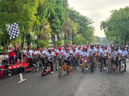 PDIP Surabaya Gelar Gowes Akbar Bulan Bung Karno
