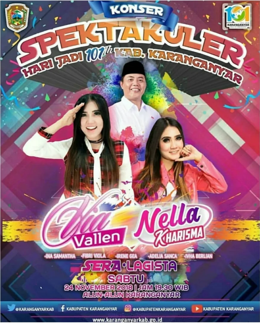 Grup Orkes Ini Yang Iringi Konser Via Vallen dan Nella Kharisma
