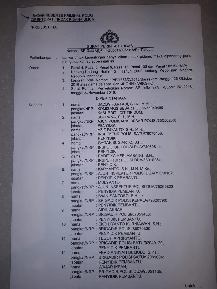 Kasus Lahan Kertomenanggal Surabaya, Tim Kuasa Hukum : Indikasi Transaksi Rekayasa makin Terkuak