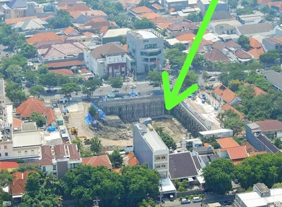 NKE Tutup Galian Basement di Jl.Raya Gubeng