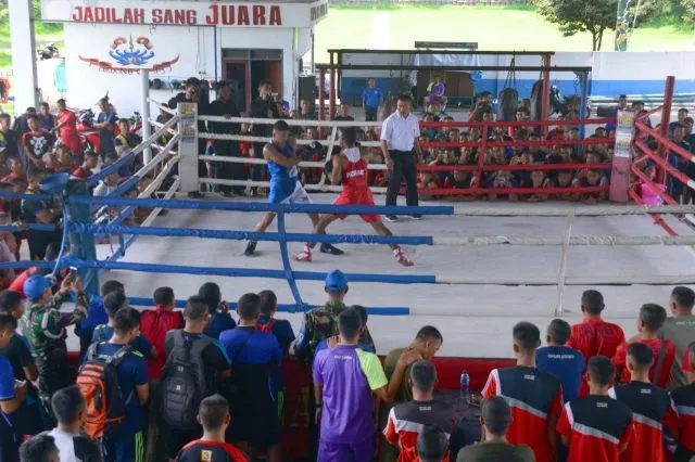 Peringati HUT Ke-56, Brigif 2 Marinir Gedangan Gelar Tinju Antar Kompi