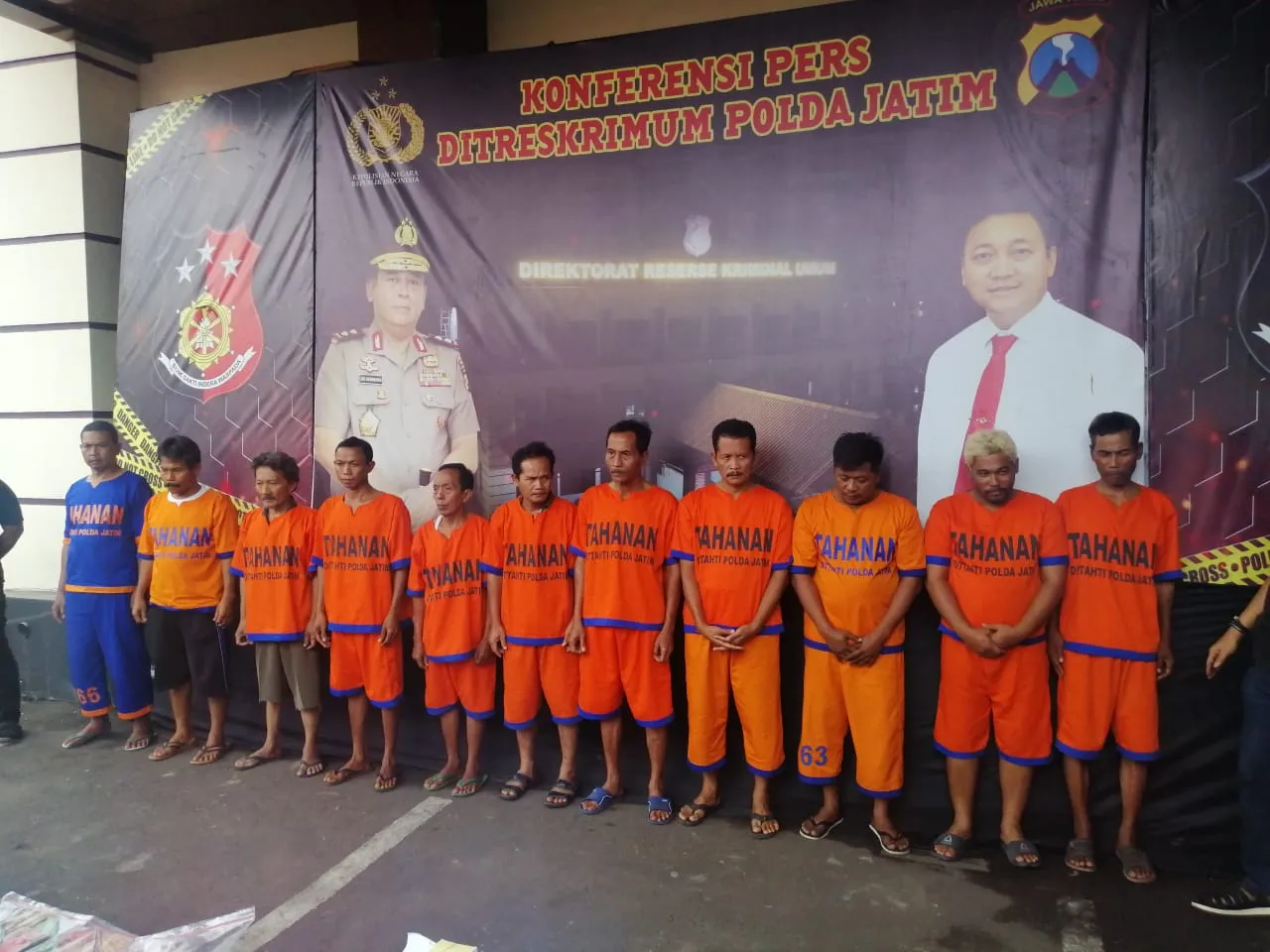 Polda Jatim Ungkap Kasus 303, 15 Orang Diamankan