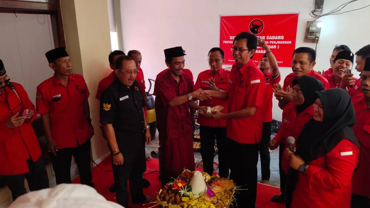 Pelantikan Presiden 2019, DPC PDIP Surabaya Gelar Tasyakuran