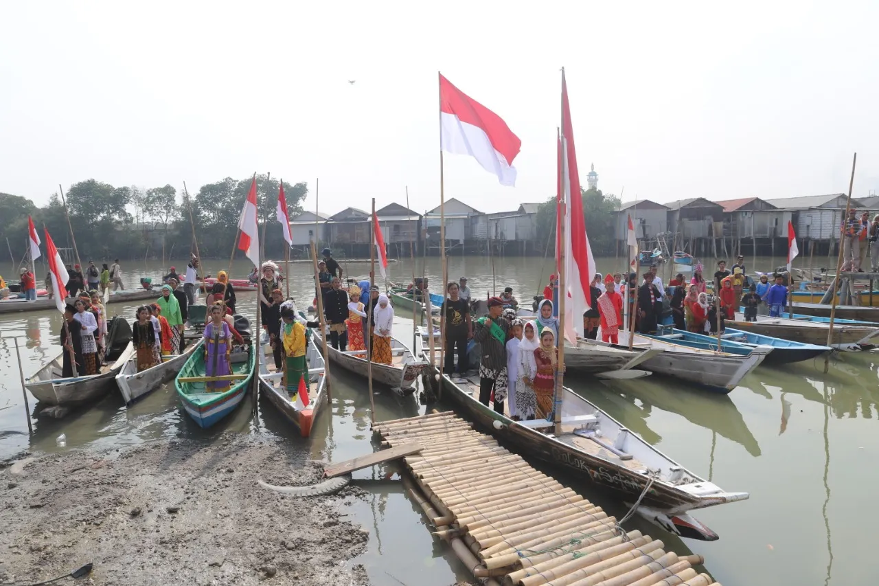 Polsek Pelabuhan Tanjung Perak Dukung Sontoh Laut Jadi Destinasi Wisata Baru di Surabaya
