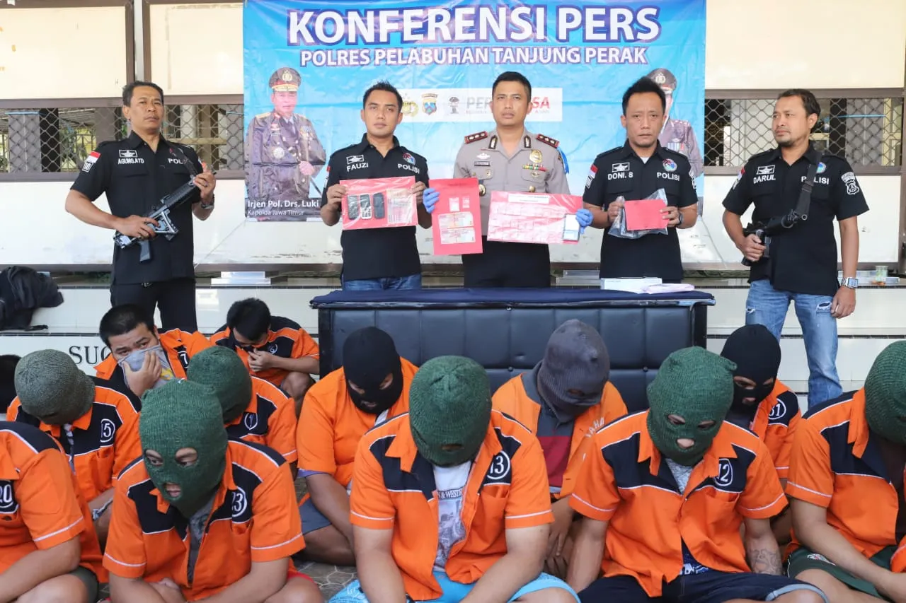 Polres Pelabuhan Tanjung Perak Pamer Hasil Ungkap Kasus Narkoba