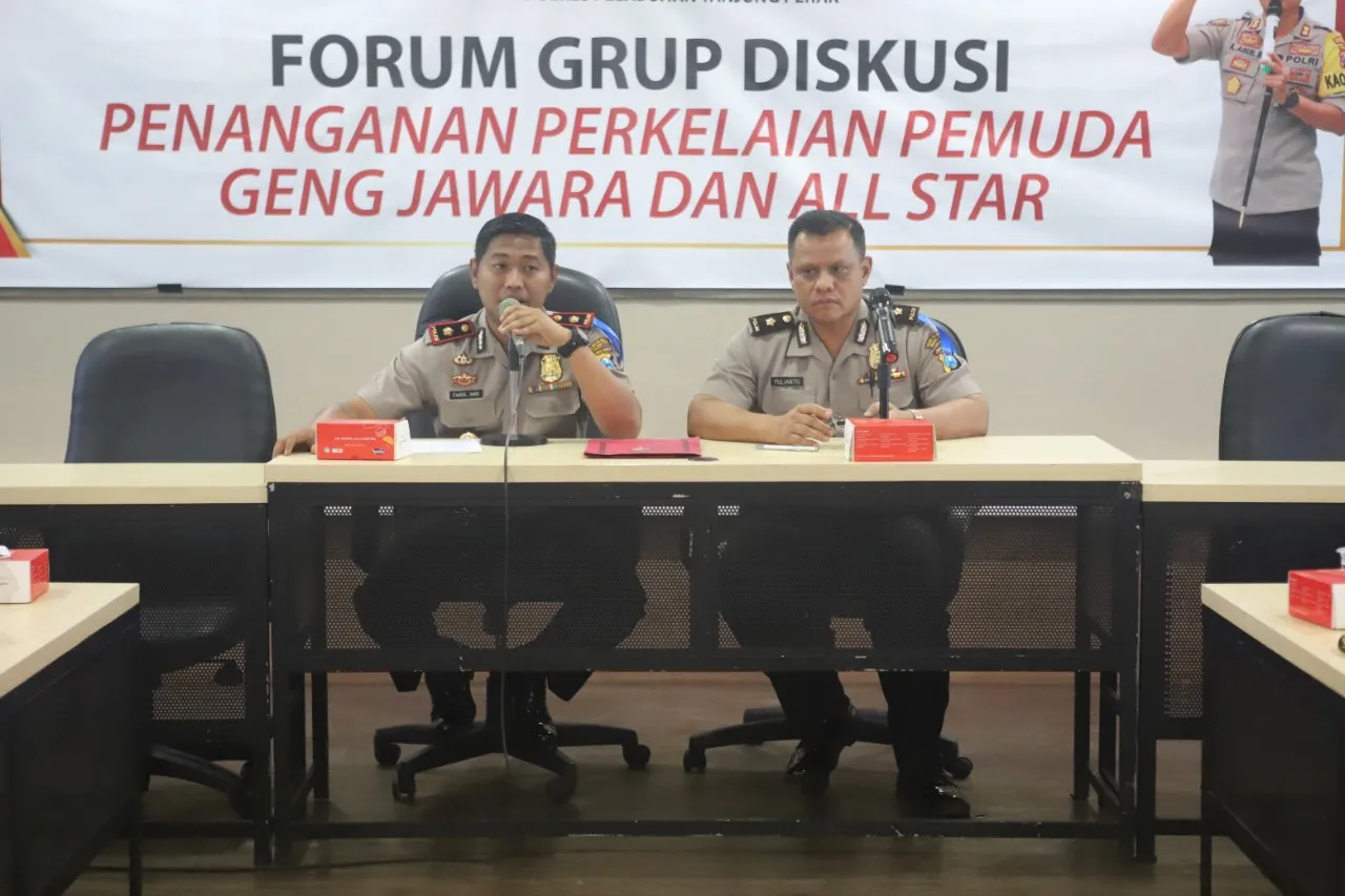 Polres Pelabuhan Tanjung Perak Gelar FGD untuk Perangi Tawuran Antar Dua Geng