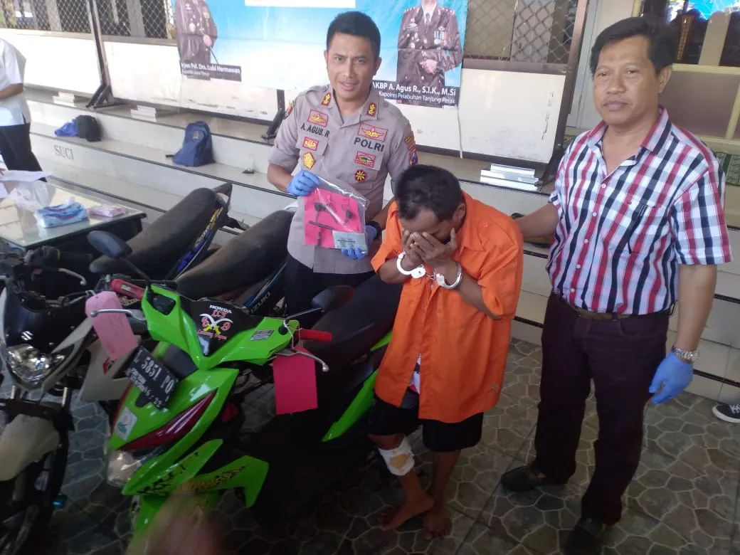 Kembali, Polres Pelabuhan Tanjung Perak Ringkus Pelaku Curanmor