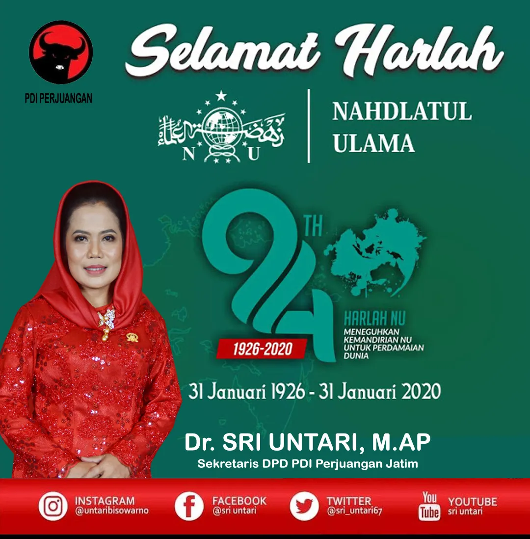 Harlah ke-94 NU, Untari Berharap Jadi Momen Bangkit Kembali Cita Islam Nusantara