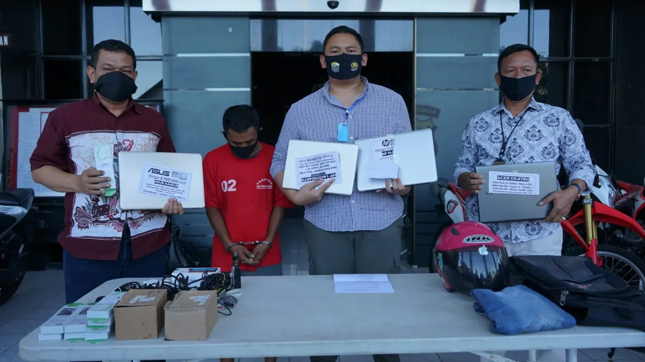 Spesialis Pembobol Toko Elektronik di Surabaya dan Gresik Dilumpuhkan dengan Timah Panas