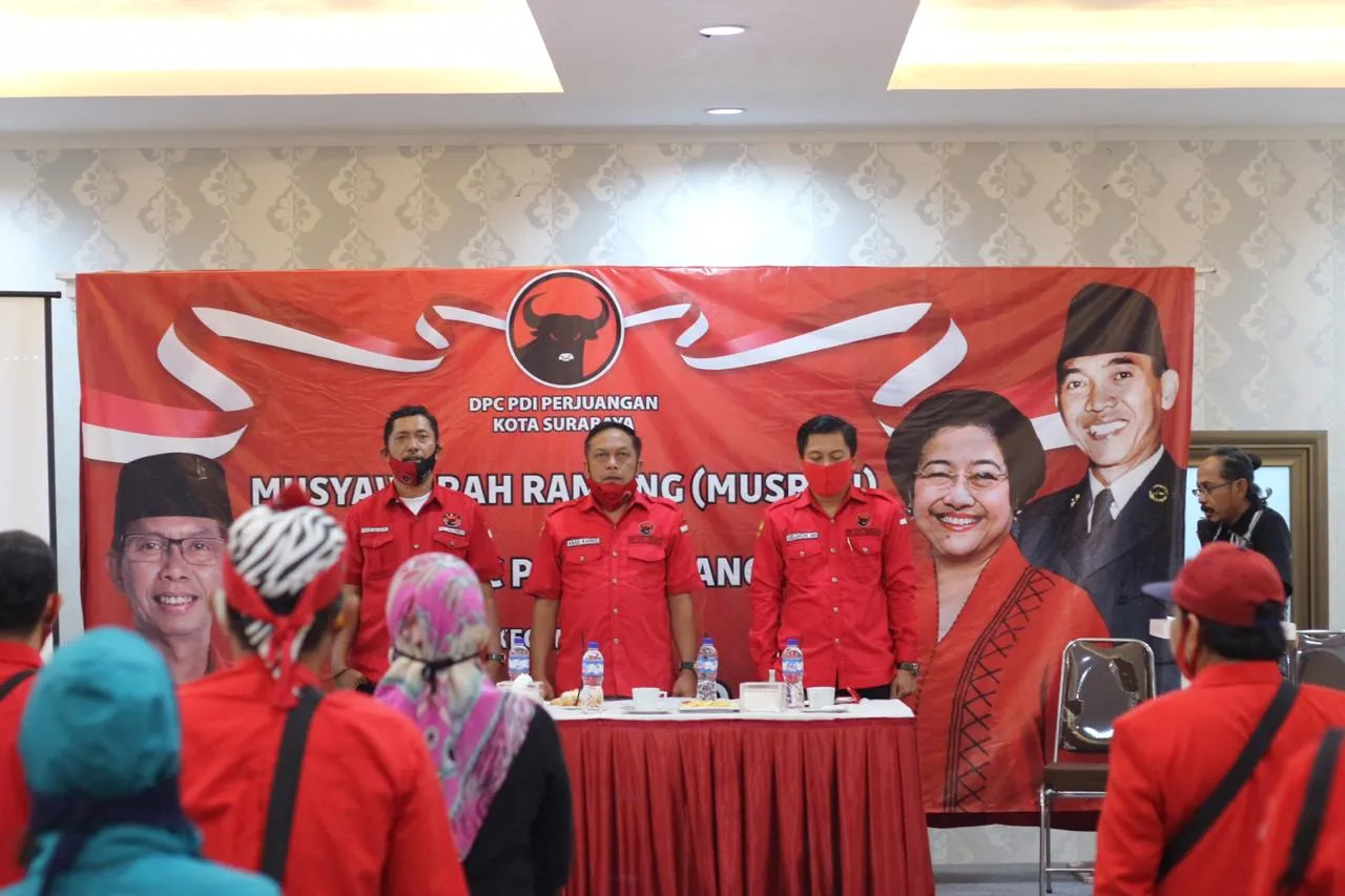 PDIP Surabaya Solid Jelang Rekomendasi Cawali-Cawawali Turun