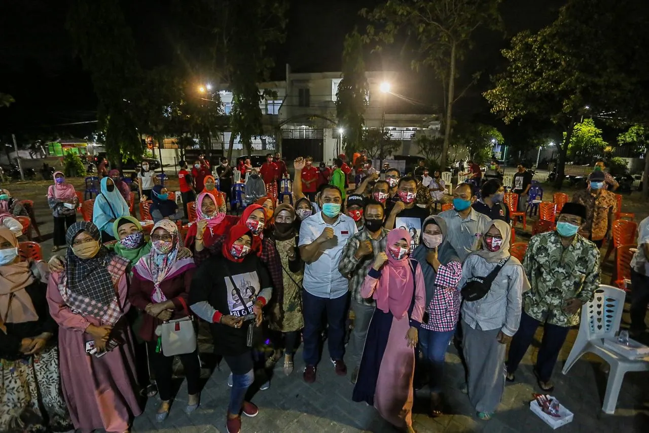 Ingat Kerja Tata Kampung, Warga Tandes Dukung Eri Cahyadi