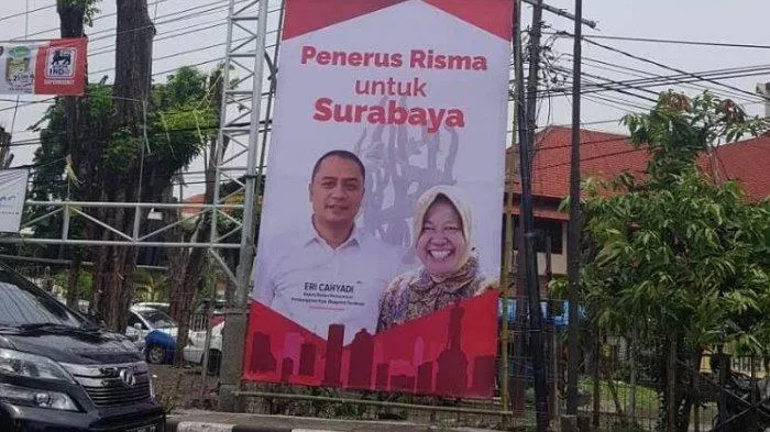 Tak Melanggar PKPU, Bawaslu Jatim: Foto Bu Risma Boleh Dipasang di APK