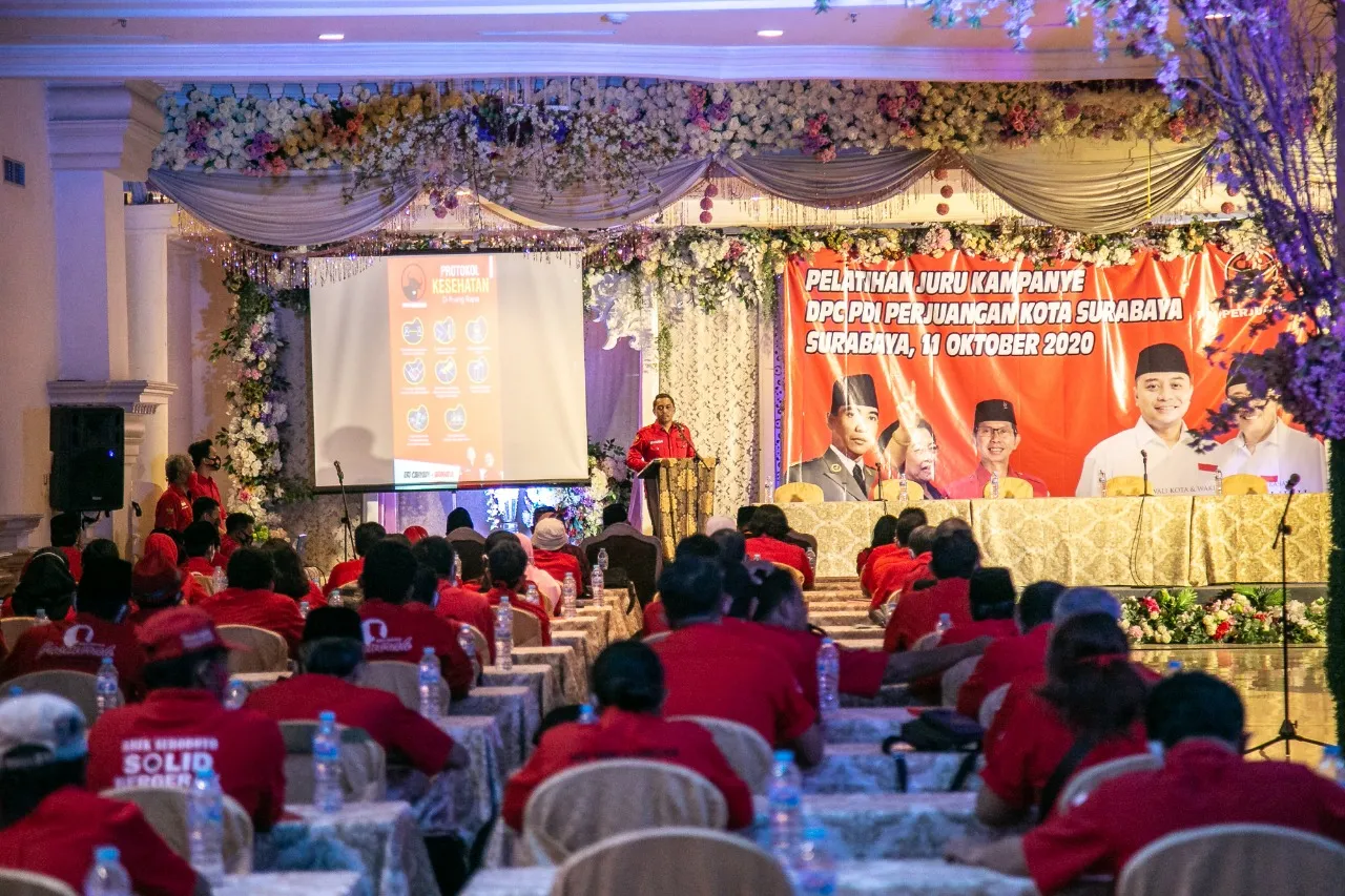 Perkuat Kemenangan, PDIP Latih Tim Kampanye Pemenangan Eri-Armudji