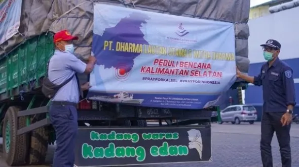 Peduli Korban Banjir, PT DLU Kirim Bantuan Senilai Rp.250 Juta ke Kalsel dan Sulbar