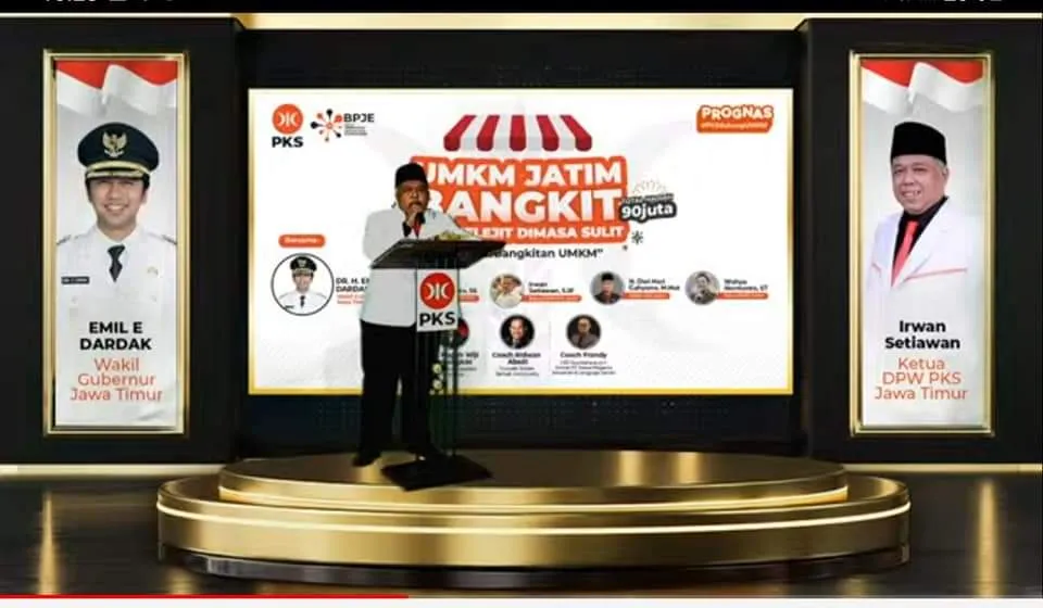 PKS Jatim Gelar Webinar UMKM, Ini Pesan Wagub Emil Dardak