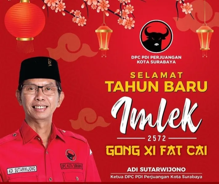 Tahun Baru Imlek, PDIP Surabaya: Semoga Pandemi Berlalu di Tahun Kerbau Logam