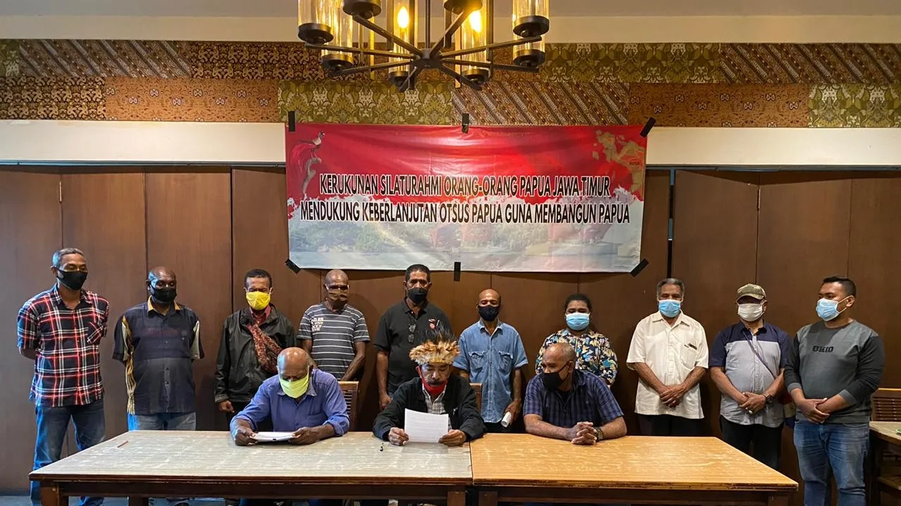 Kerukunan Silaturahmi Orang- Orang Papua Jatim Dukung Pelaksanaan OTSUS Jilid Dua
