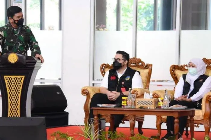 Di Kediri, Khofifah Sebut Jatim Tertinggi Vaksinasi Covid-19