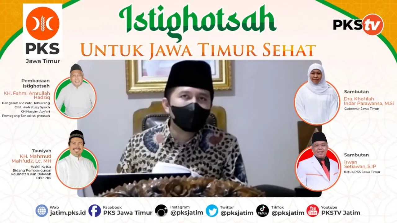 Gelar Istighotsah untuk Jawa Timur Sehat, Wagub Emil: Terima Kasih PKS