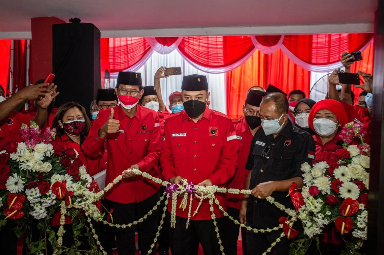 Megawati Resmikan Kantor DPC PDIP Surabaya Secara Virtual : Bukan Tempat Perorangan, Tapi Aset Partai