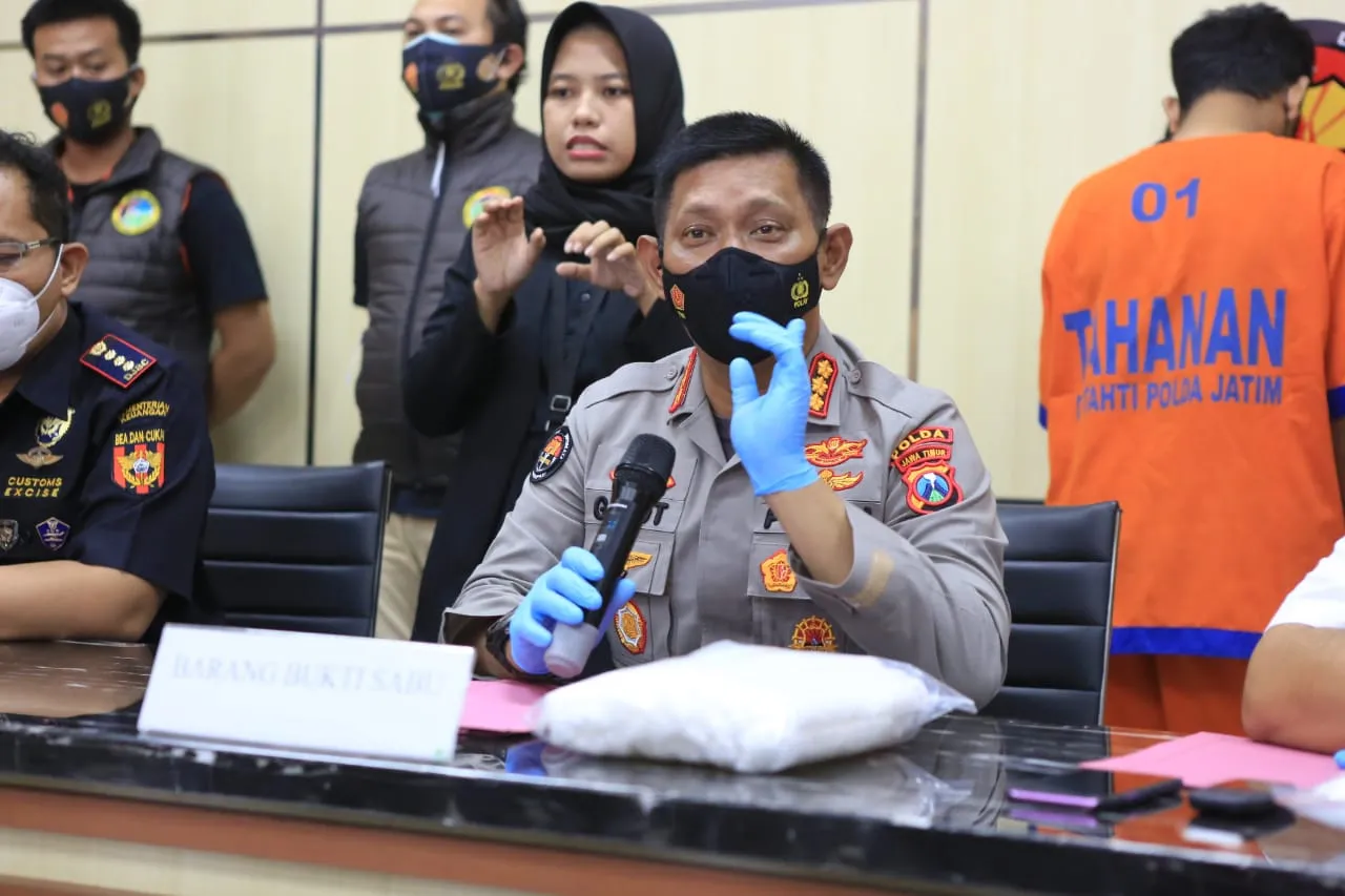 Polisi Gagalkan Penyelundupan Sabu Seberat 6 Kilo Dari Malaysia