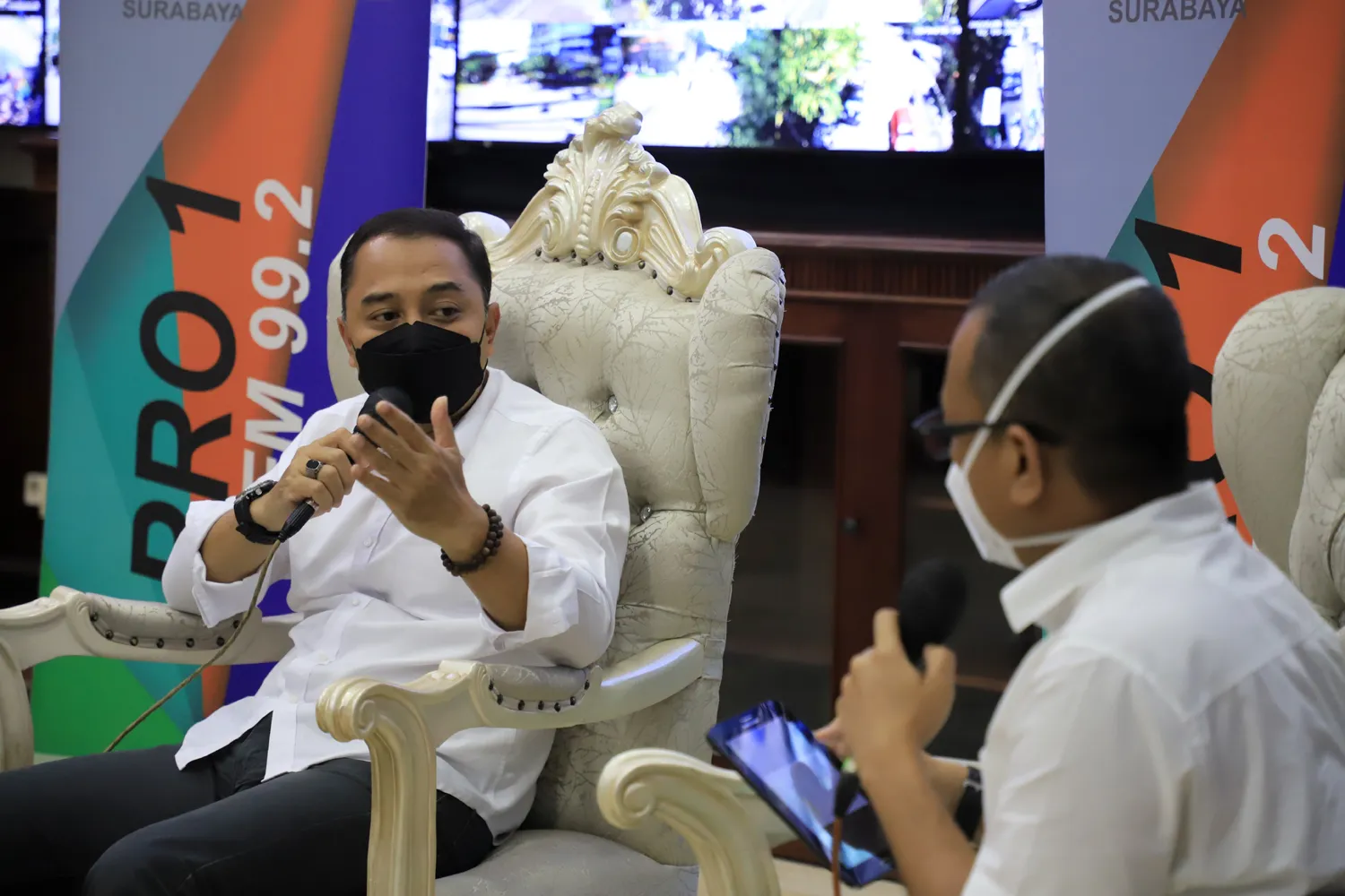 Talkshow bersama UNICEF, Wali Kota Eri Jamin Pembelajaran Tatap Muka Aman di Kota Surabaya