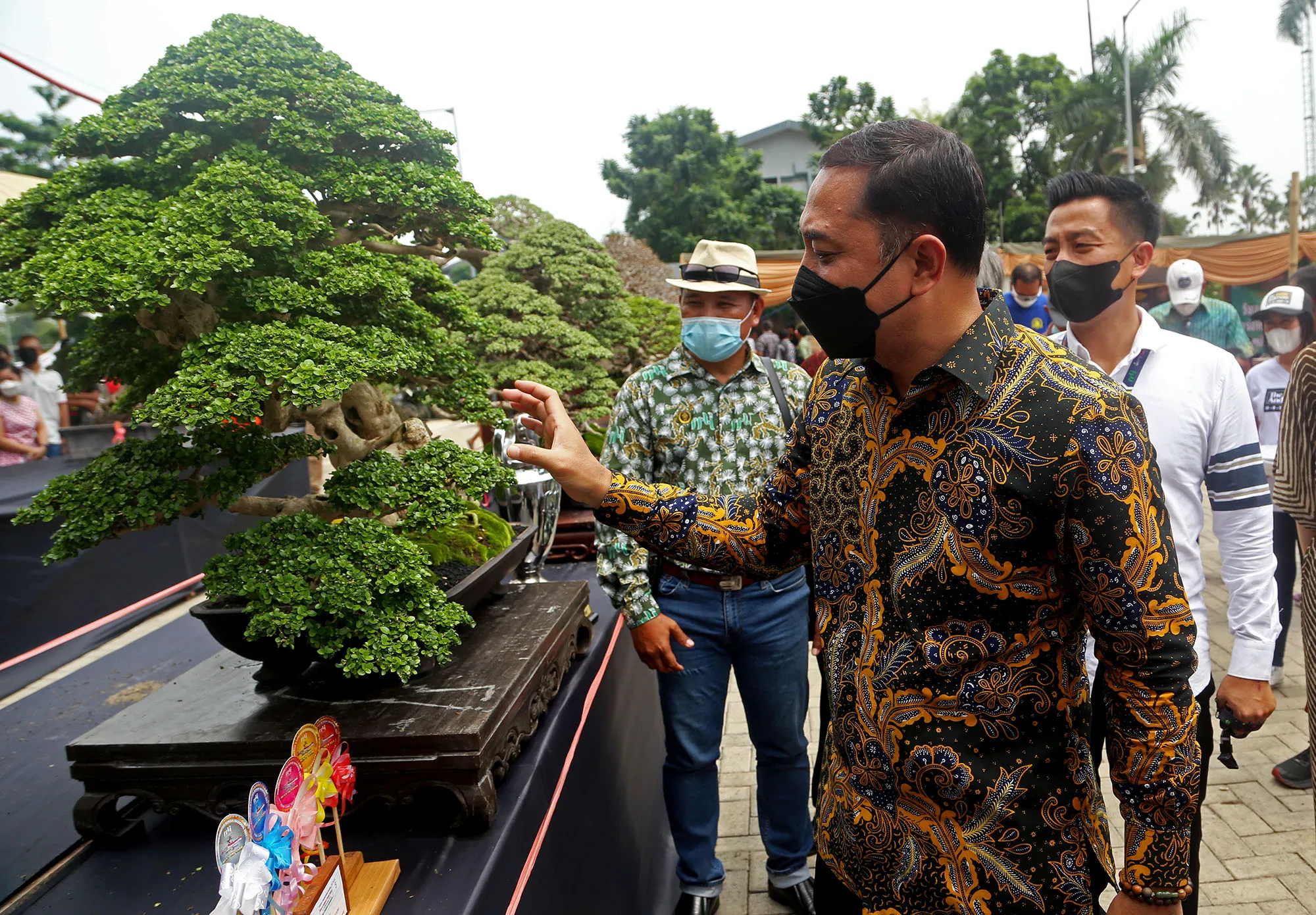 Buka Kontes Bonsai Surabaya, Wali Kota Eri : Hidup Harus Berdampingan dengan Seni