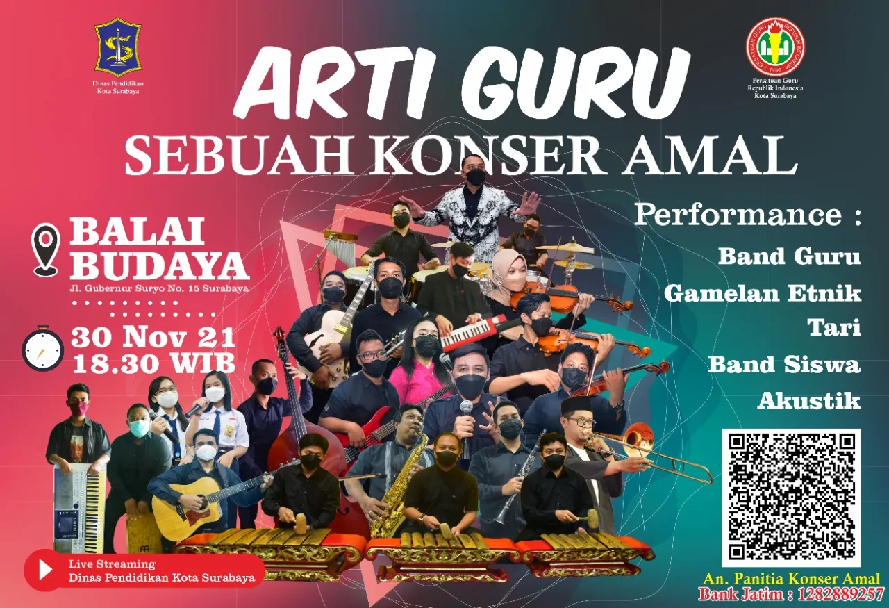 Pengajar dan Siswa di Surabaya Bakal Gelar Konser Amal Arti Guru