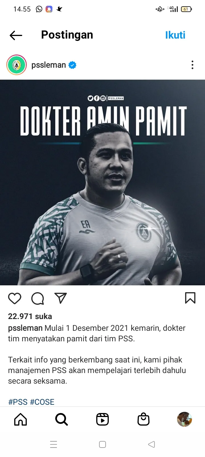 Isu Gunakan Dokter Gadungan, Ini Jawaban PSS Sleman
