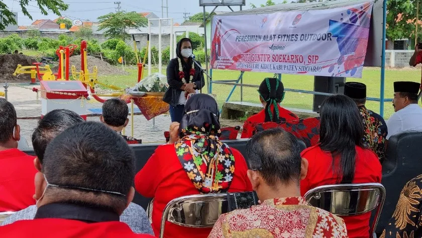 Resmikan Tempat Fitnes Terbuka, Puti: Teringat Pesan Bung Karno