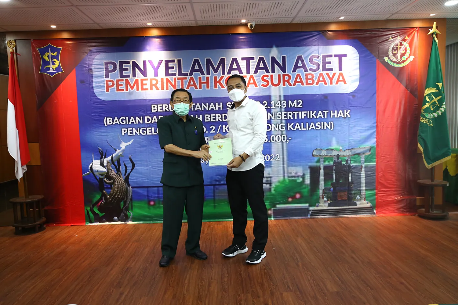 PT Maspion Serahkan Aset Jalan Pemuda 17 Senilai Rp200 Miliar Ke Pemkot Surabaya