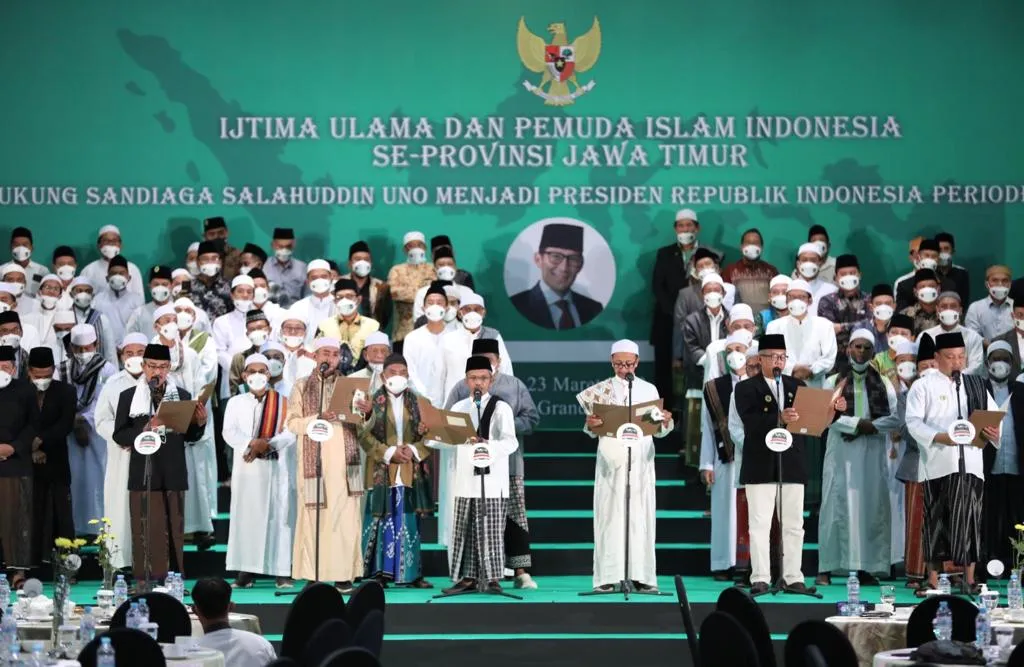 Ijtima Ulama Jatim Dukung Sandiaga Uno Maju Capres 2024