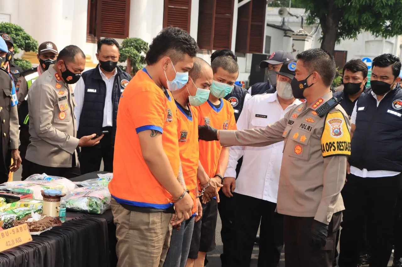 Polisi Ringkus 7 Pengedar dan Amankan 42,8 Kg Sabu