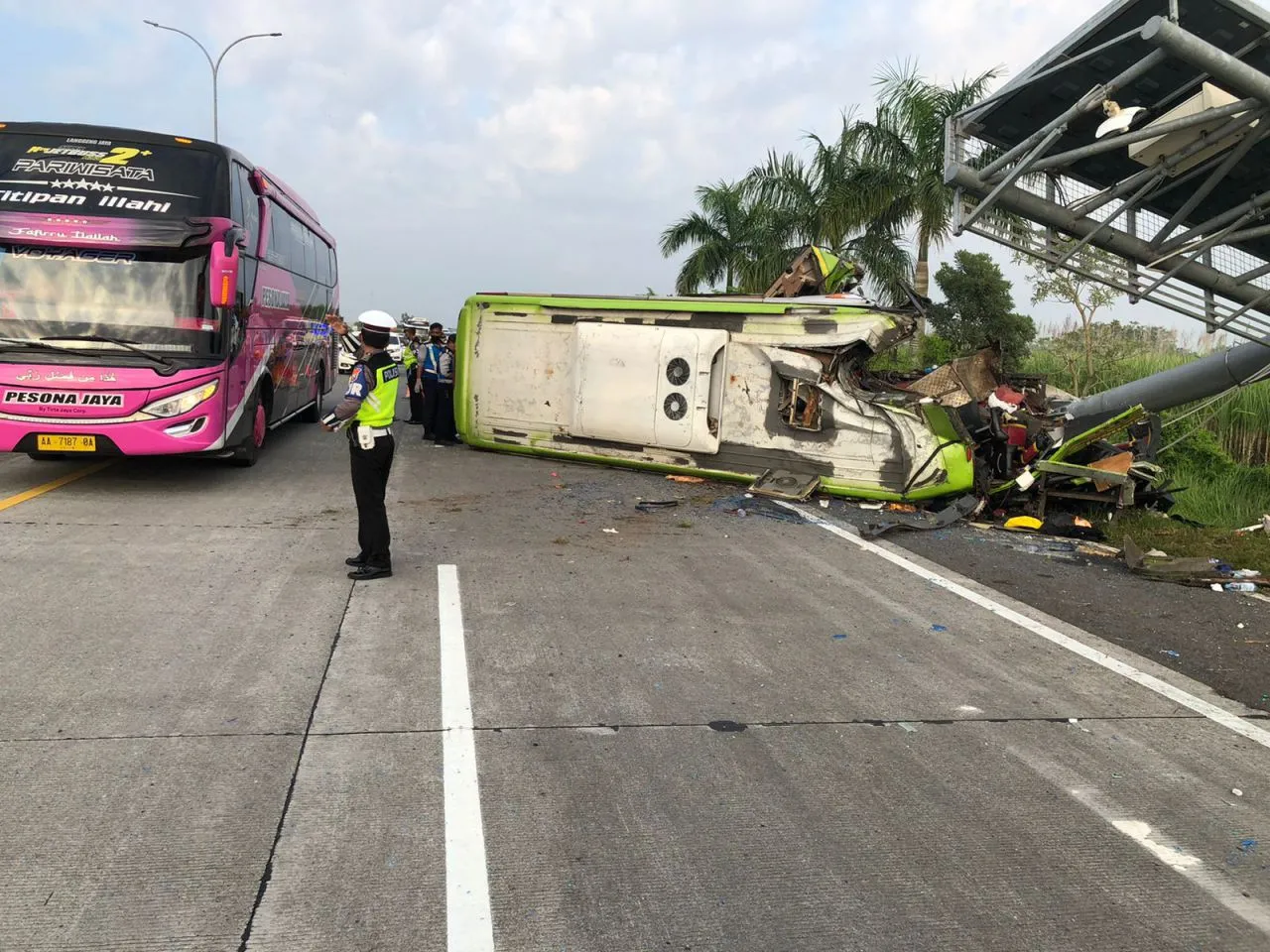 Kapolda Jatim Sebut Sopir Bus Maut Tol Sumo Berpotensi Jadi Tersangka