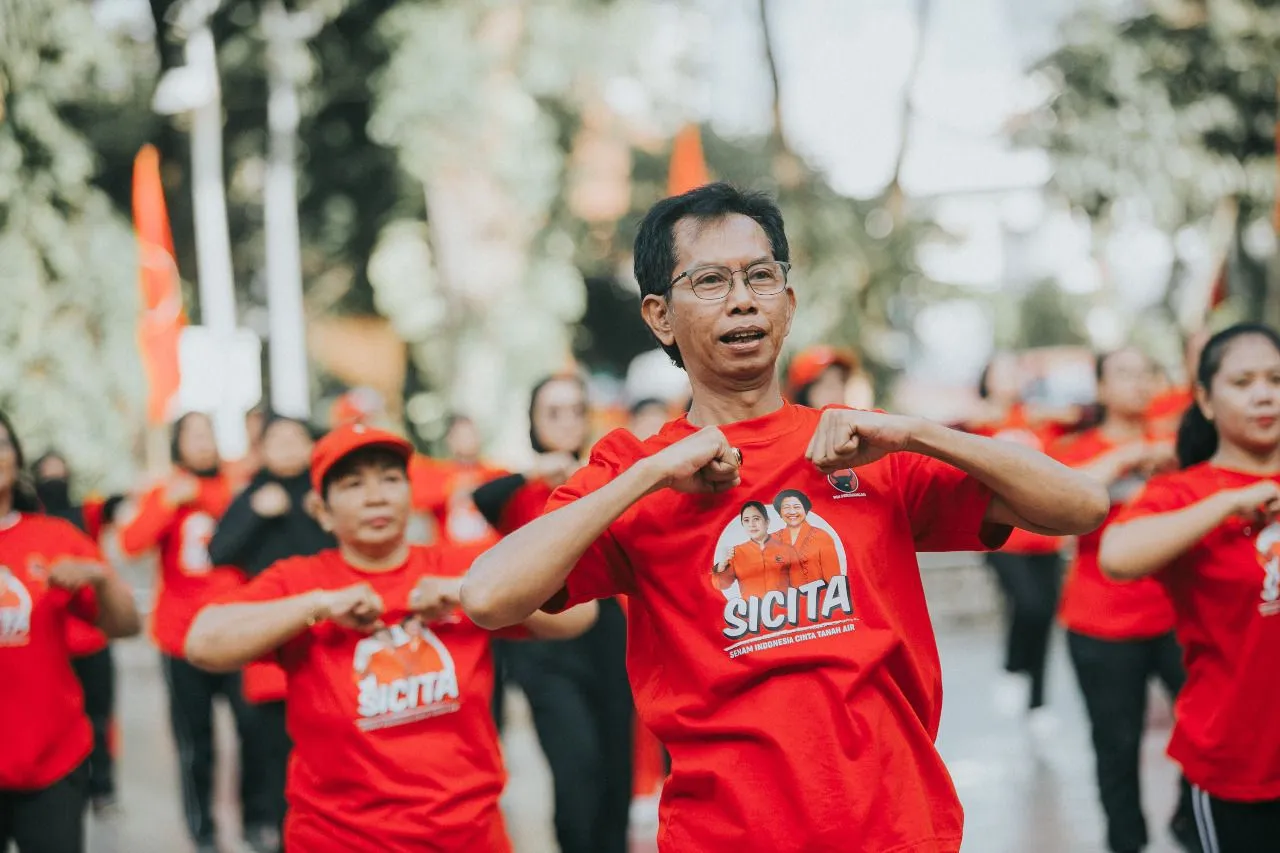 Kader PDIP Surabaya Gelar Senam SICITA Serentak