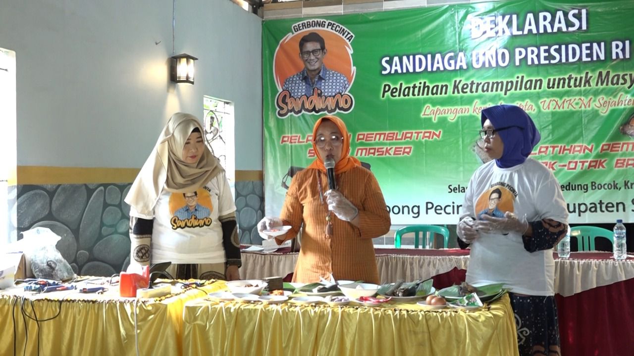 Retas Kemiskinan Lewat Pelatihan, Masyarakat Sidoarjo Harapkan Sandiaga Di 2024