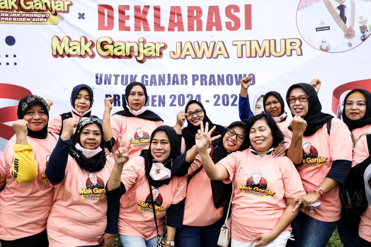 Ribuan Emak di Jatim ke Ganjar: Keren, Kami Peduli & Siap Dukung Bapak Jadi Presiden
