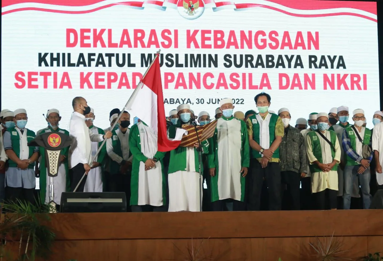 Warga Khilafatul Muslimin Surabaya Deklarasi Setia NKRI dan Pancasila