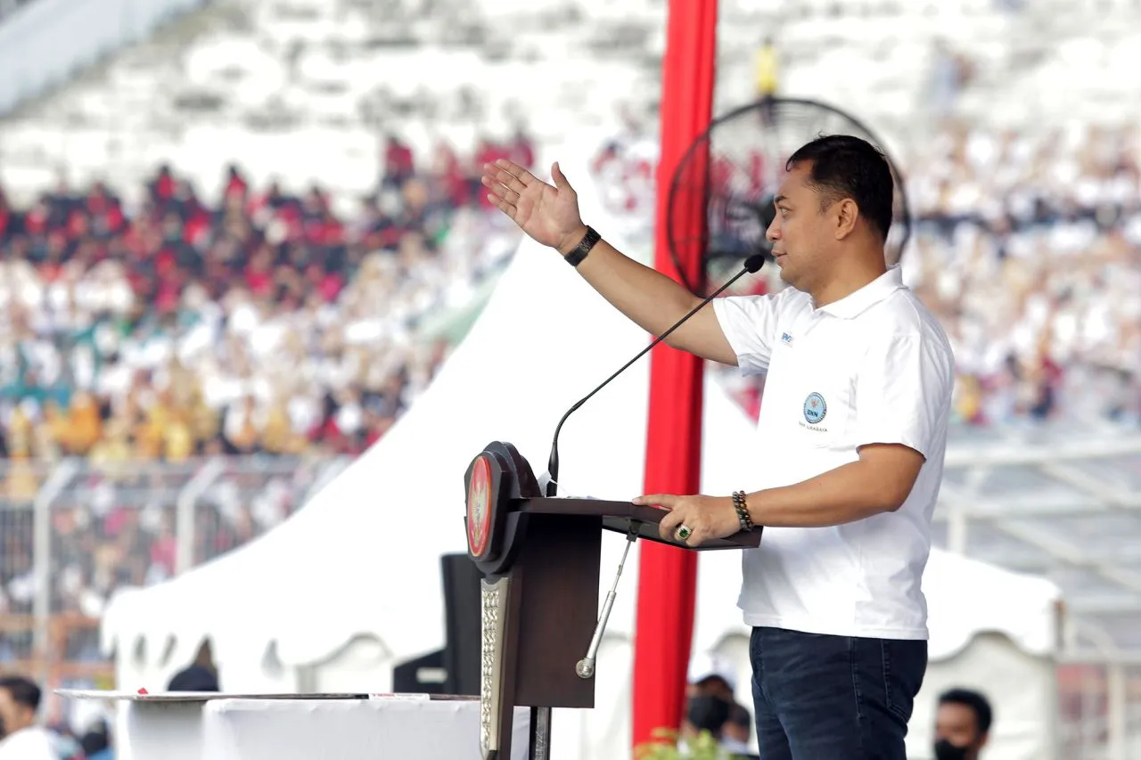 Wali Kota Eri Bersama Milenial Surabaya Satukan Tekad Perang Lawan Narkoba
