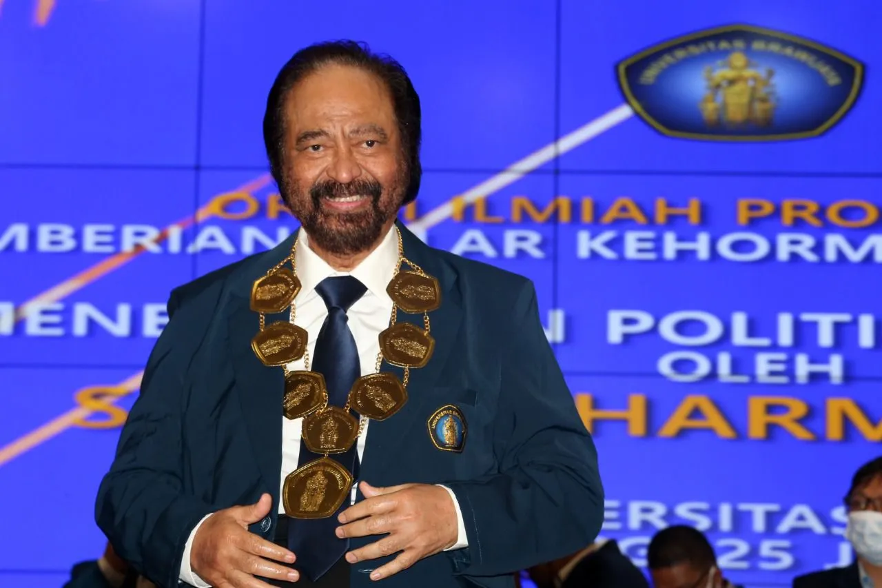 Ini Orasi Ilmiah Doktor Honoris Causa Surya Paloh Soal Politik Identitas hingga Pemilu 2024